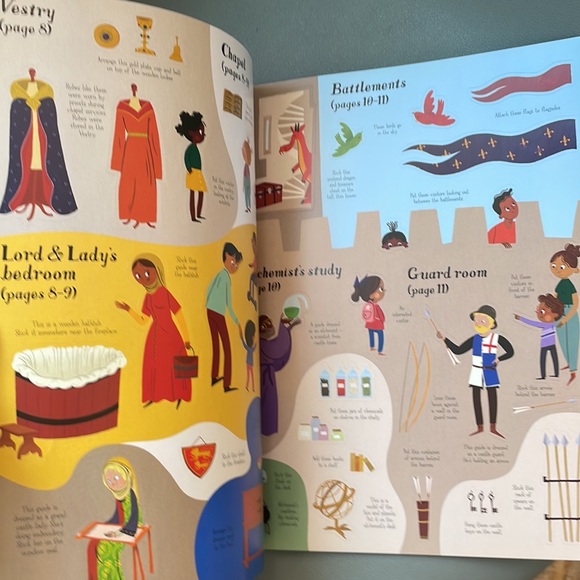 COPY - Usborne Castle Sticker Book - Picture 4 of 8